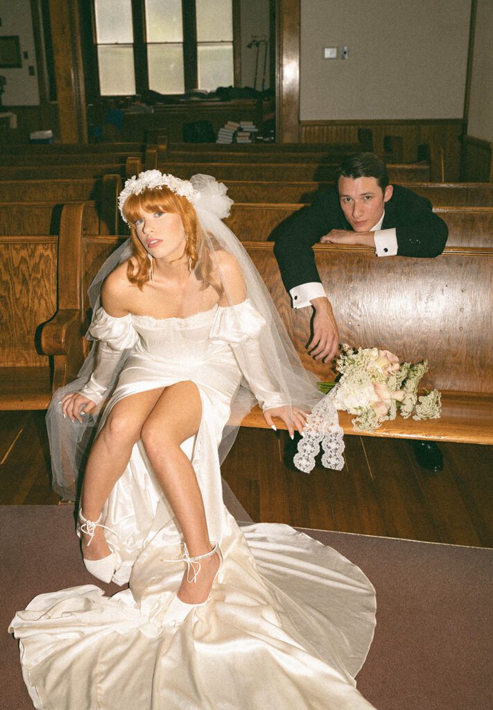 This Central Illinois Church Wedding Brings 1980s Vibes Into 2025