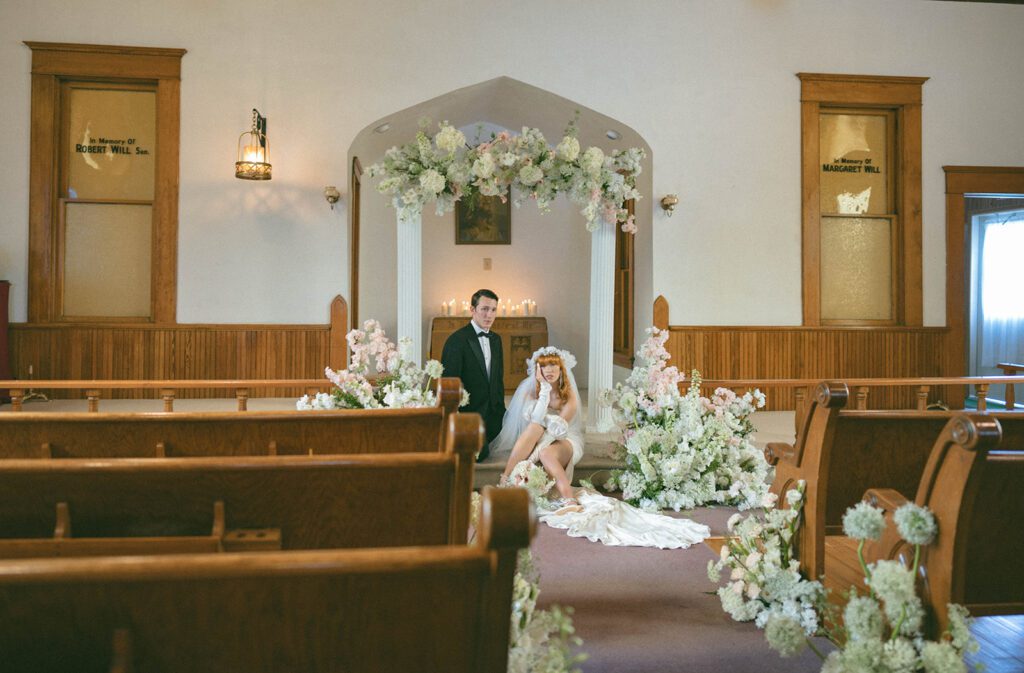 This Central Illinois Church Wedding Brings 1980s Vibes Into 2025