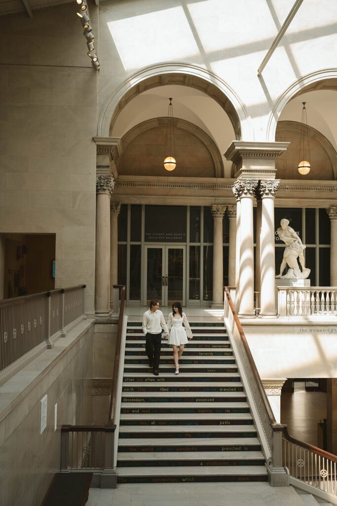Happy couple other Chicago photoshoot