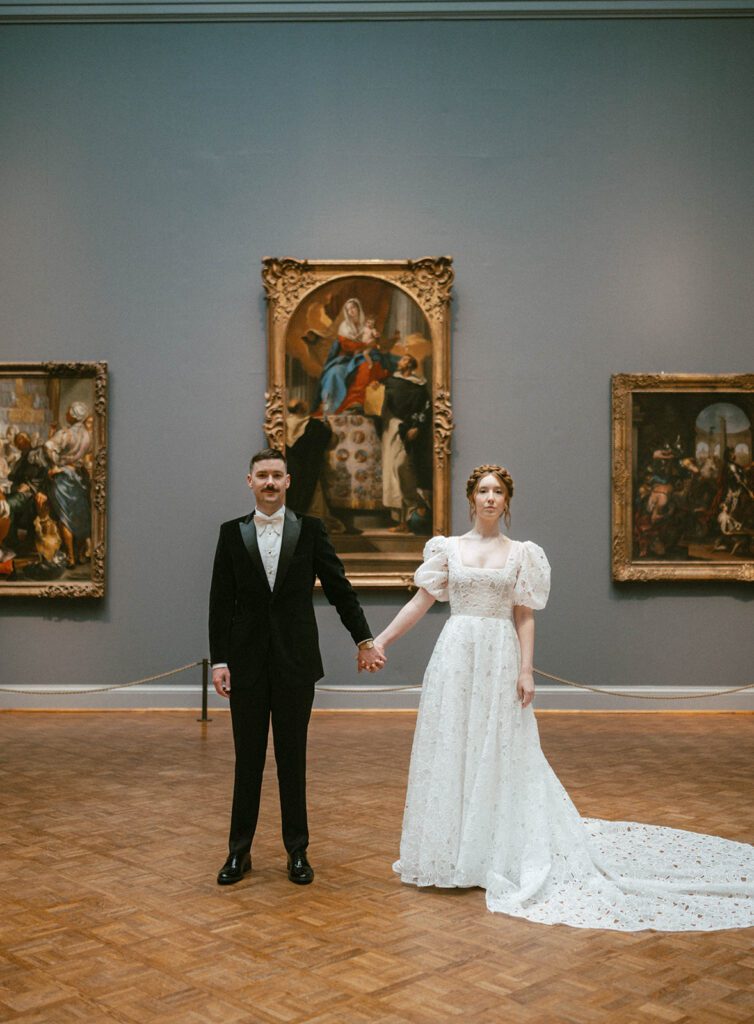 happy couple at their bridal session