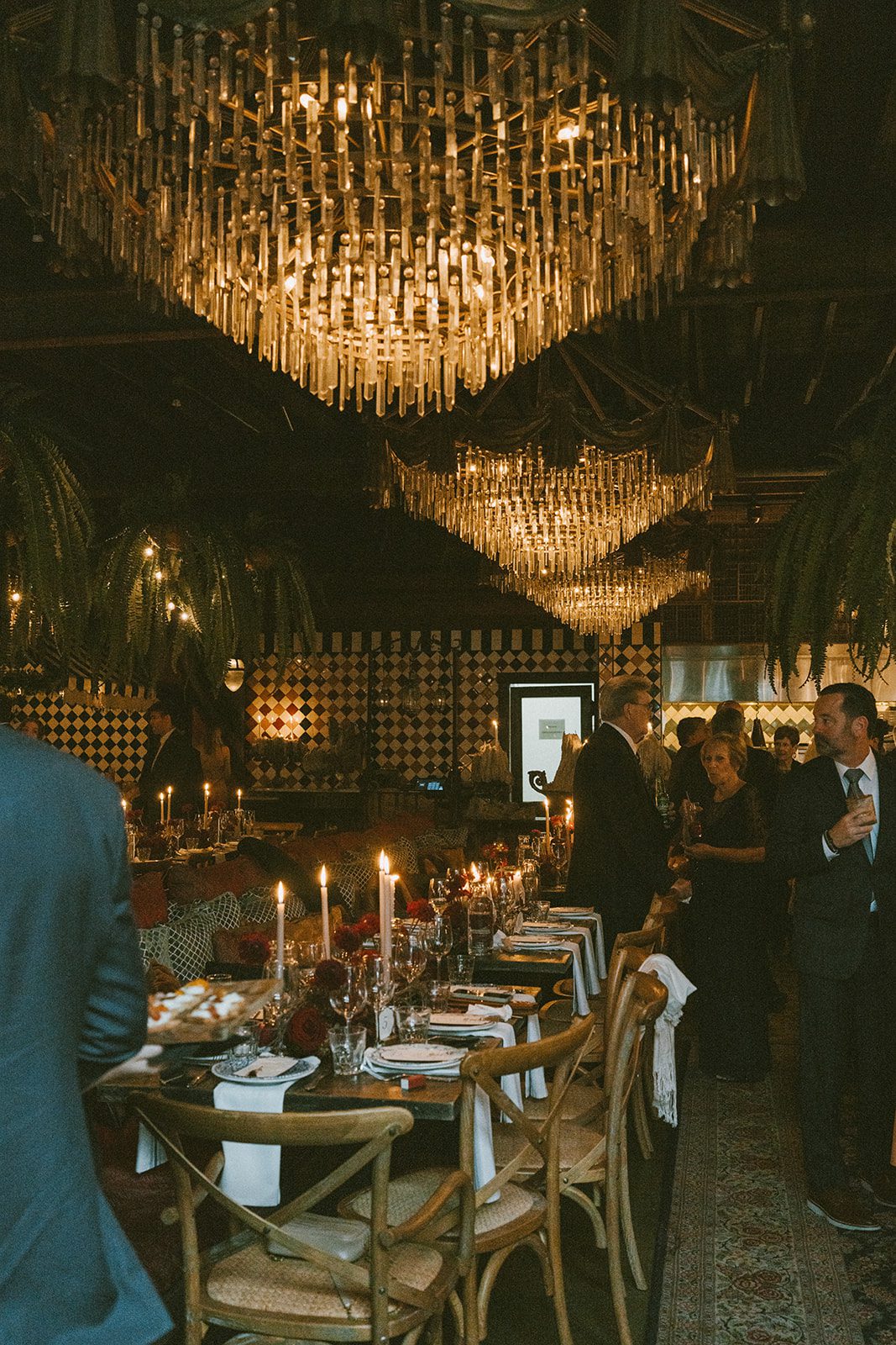 A restaurant wedding reception at Beatnik WEst Town