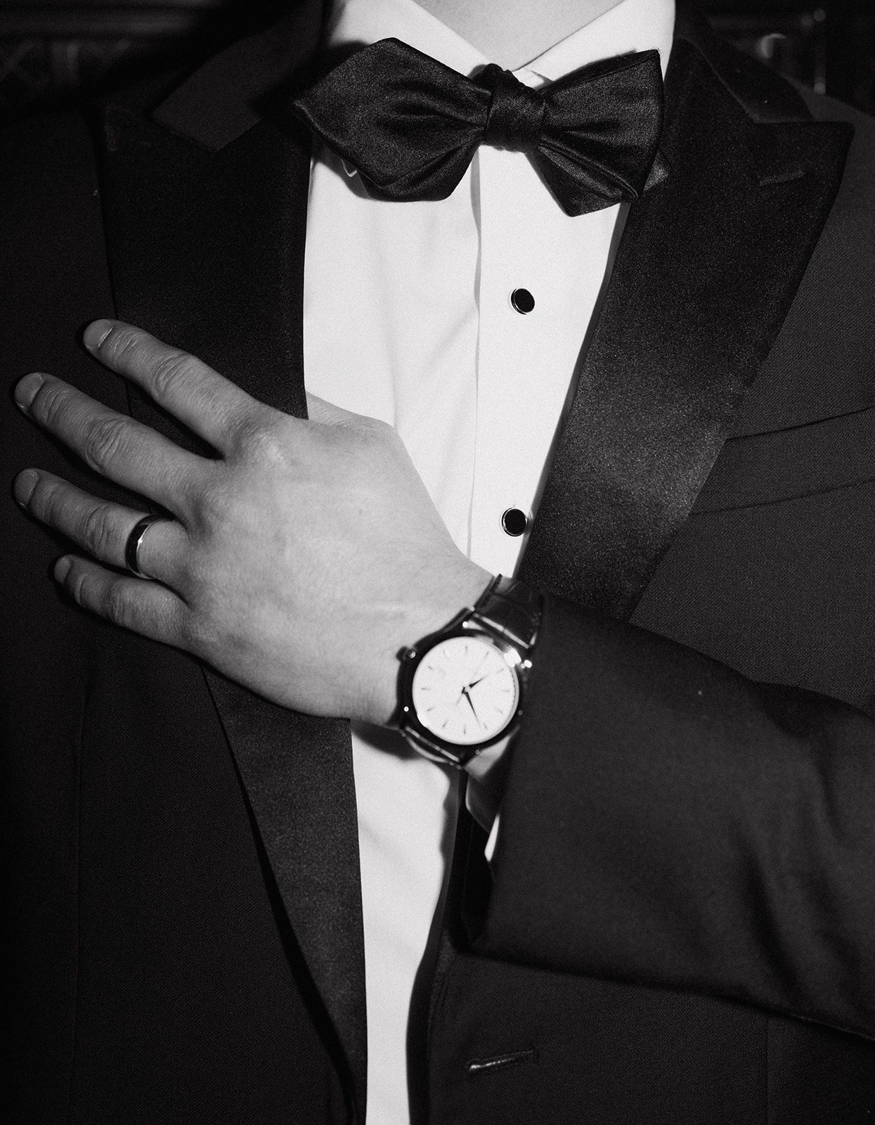 A groom's outfit for a disco wedding