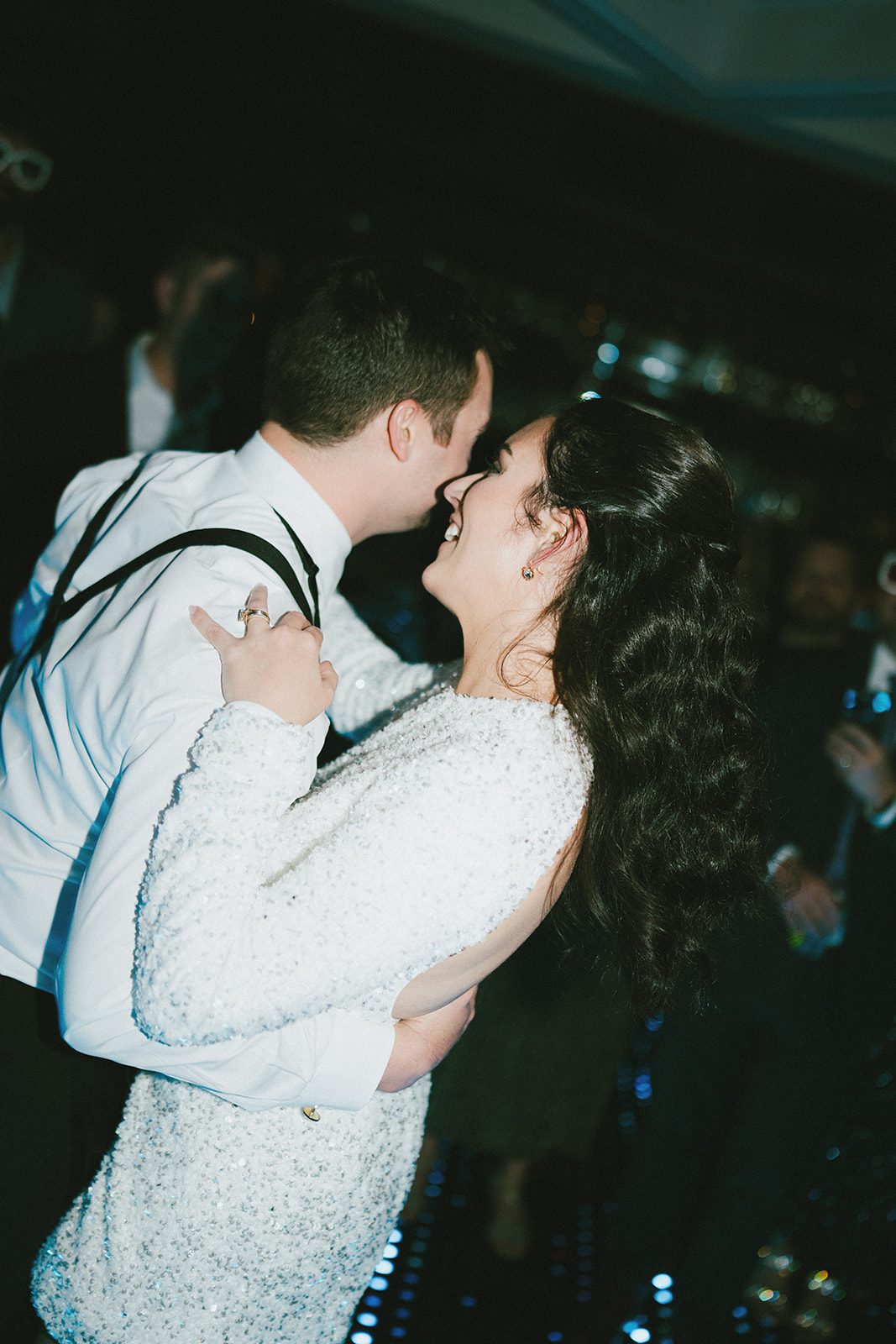 A bride and groom dancing at a celeste chicago wedding