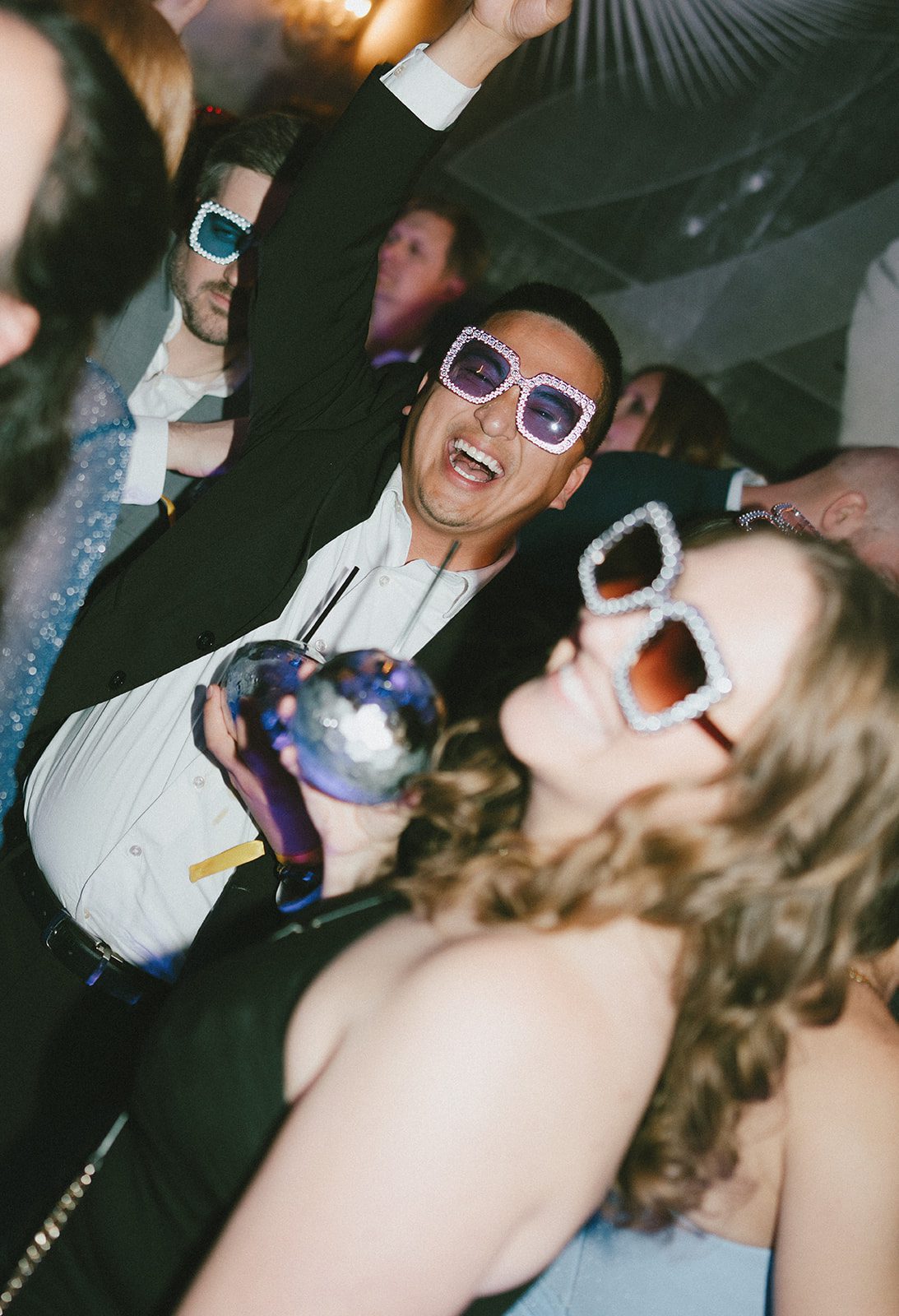 A candid photo of guests at a celeste chicago wedding