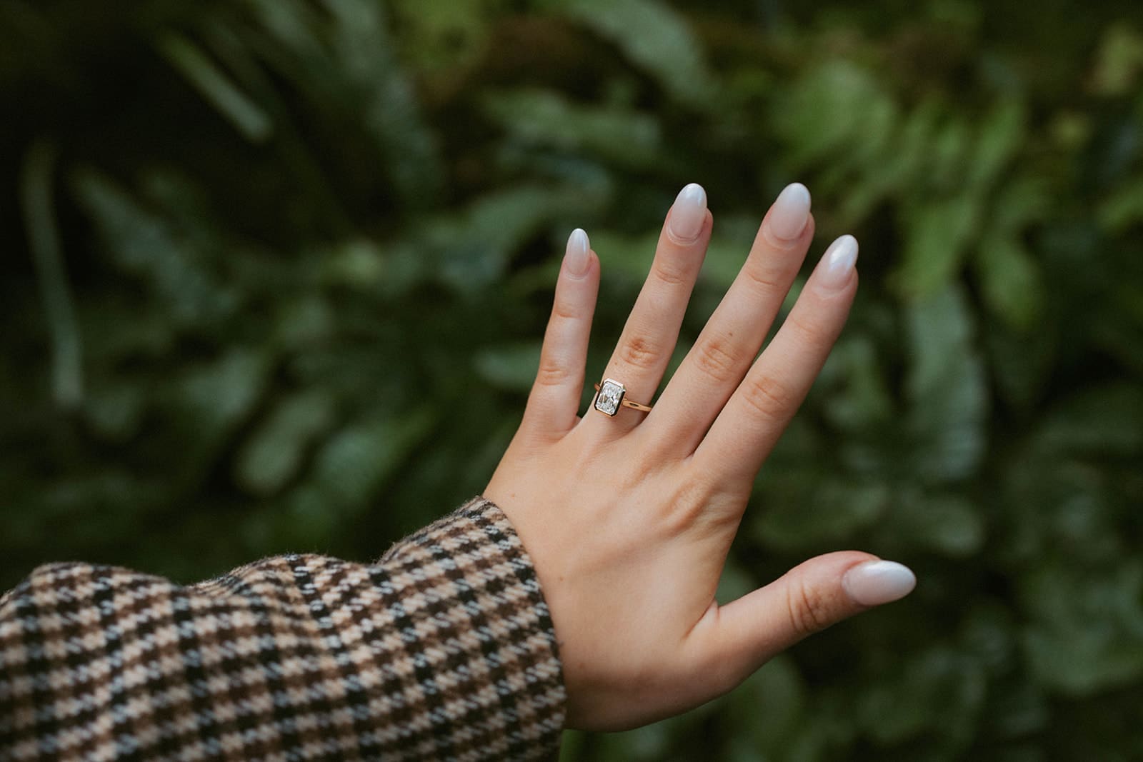 A woman's engagement ring