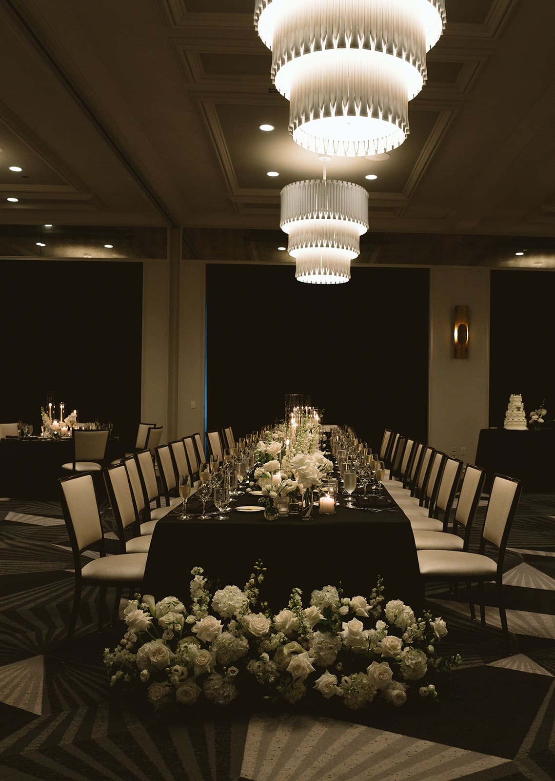 A classy wedding reception done with the average Chicago wedding cost